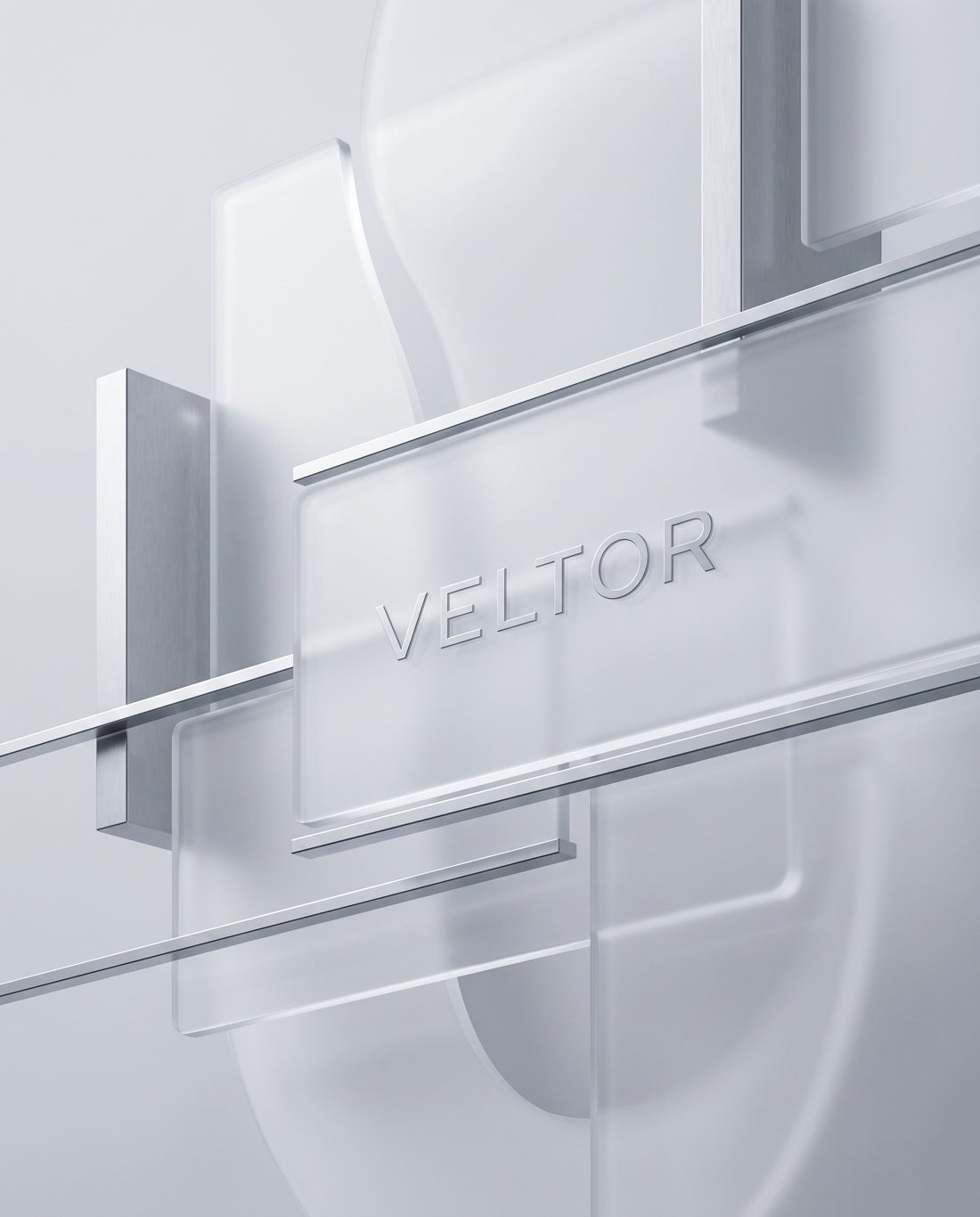 Paneles de vidrio esmerilado con la marca VELTOR